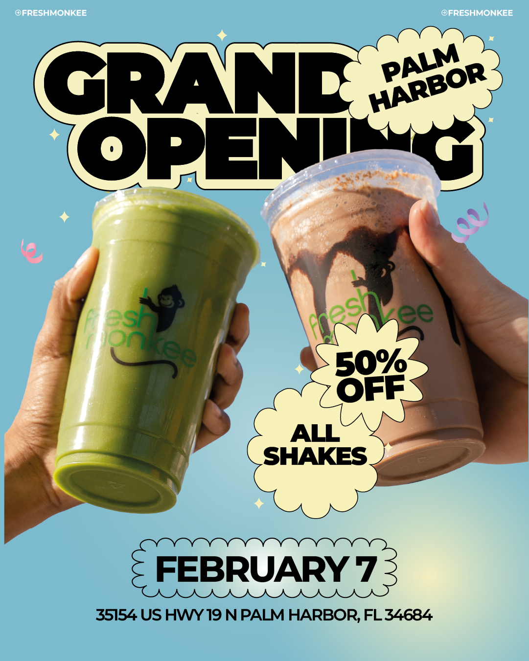 Fresh Monkee Lands in Florida with 4 New Locations and Grand Openings in Davie, Ponte Vedra, Palm Harbor & Wesley Chapel