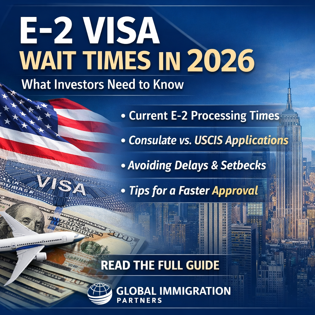 Global Immigration Partners Releases 2026 Guidance on E-2 Visa Wait Times for International Investors