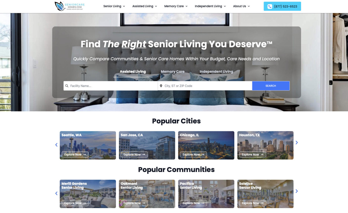 New Website Enhances Senior Care Search Experience
